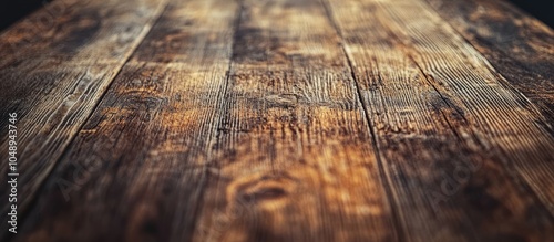 Close up of a rustic wooden...