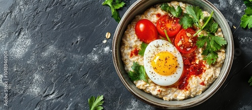 Breakfast oatmeal porridge ...