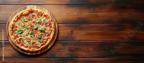 Tasty Italian pizza present...