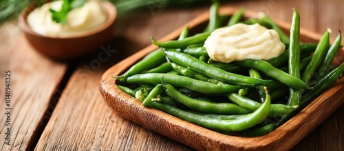 Green beans with mayonnaise...