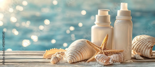 Sunscreen bottles featuring...