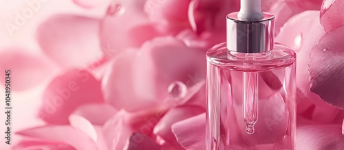 Mockup glass bottle with se...
