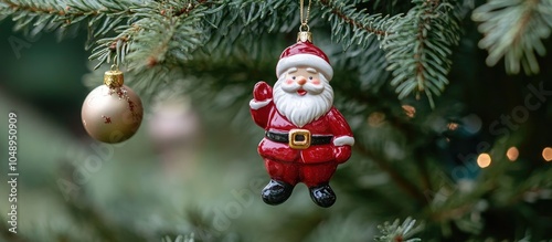 Mini Santa Claus Red Glove ...