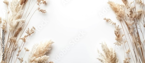 Photo frame featuring dried...