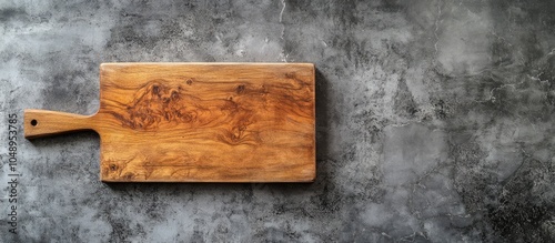 Top view of a wooden cuttin...