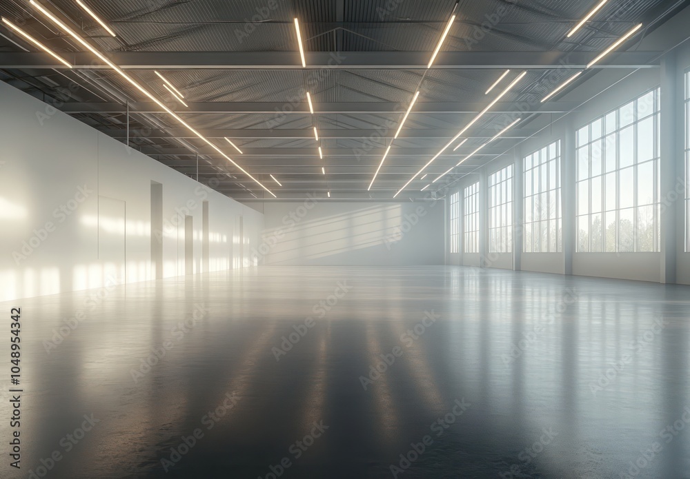 Spacious Modern Warehouse with Large Windows and Natural Light Spacious Modern Warehouse with Large Windows and Natural Light
