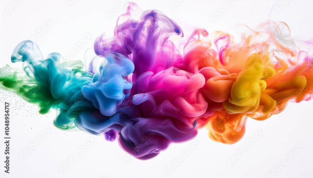 Fototapeta premium Explosión de humo multicolor