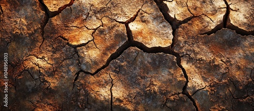 Infertile dry cracked terra...
