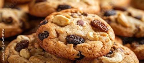 Close up of cookies made wi...