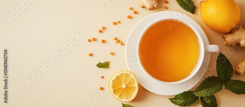 Warming sea buckthorn tea w...