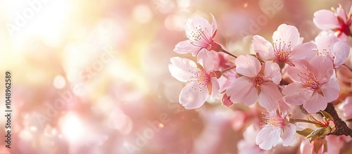 spring blooming flower back...