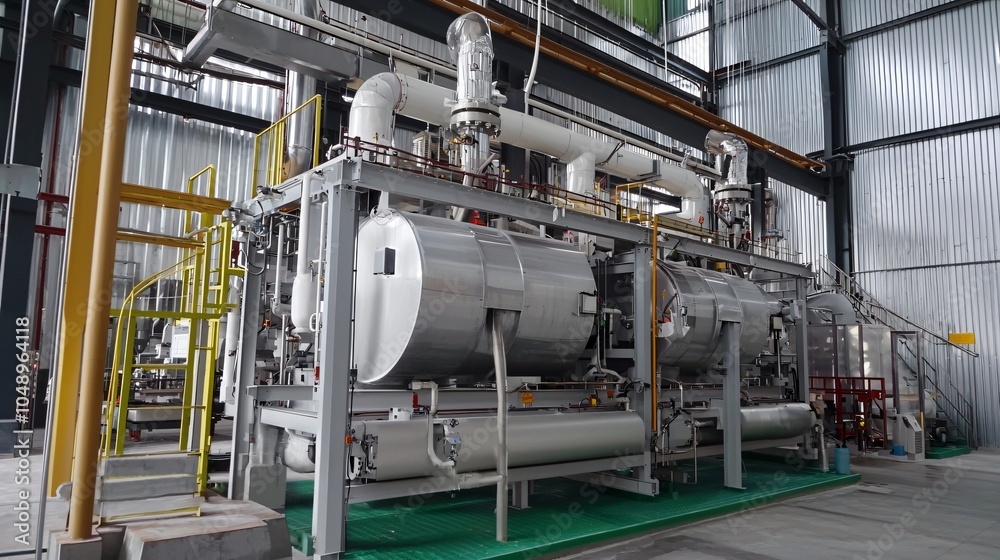 Modern Industrial Facility with Advanced Machinery Modern Industrial Facility with Advanced Machinery