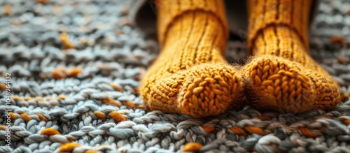 Cozy woolen apparel A close...