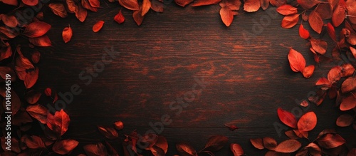 Autumn leaves frame a rusti...