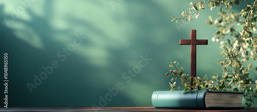 Holy Bible cross and branch...