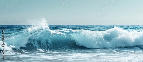 Wave against a sea and ocea...