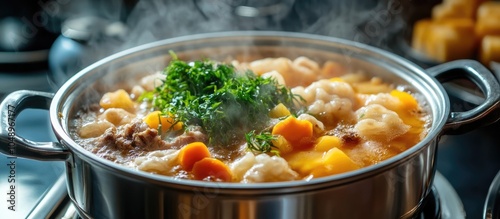Motsunabe tripe prepared in...