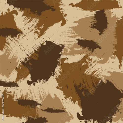 Brown Ranger Military Camouflage Abstract art, suitable for army forces in the desert