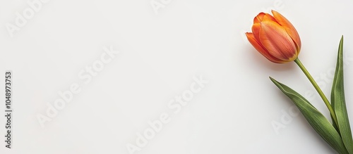 Spring flowers Orange tulip...
