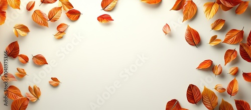 Autumn leaf arrangement for...