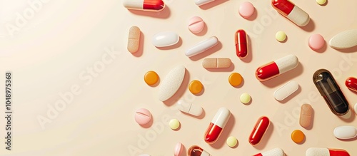 Different capsules and pill...