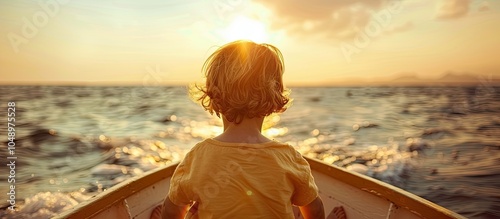 Child at sea Focused select...