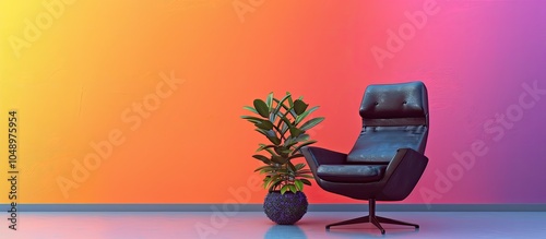 Stylish black designer chai...
