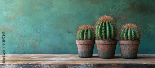 Cactus on Wood Still Life F...
