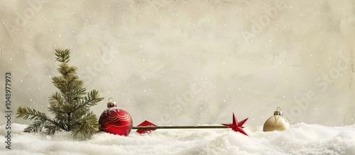 Christmas still life featur...