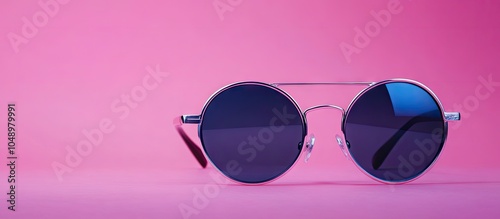 Round sunglasses featuring ...