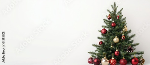 Christmas fir tree decorate...