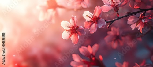 Japanese sakura blossoms. w...