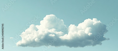 Soft cloud against a blue s...