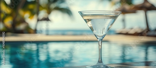 Dry martini cocktail in a g...