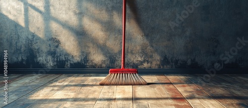 floor brush with a flooring...