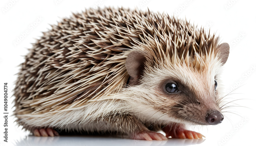Obraz premium Hedgehog on white background isolated