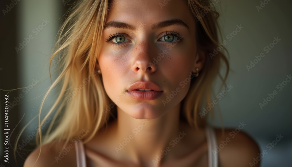Gorgeous woman's expression on a simple background. A stunning portrait of sophistication and grace. Gorgeous woman's expression on a simple background. A stunning portrait of sophistication and grace.