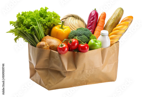 groceries in a basket