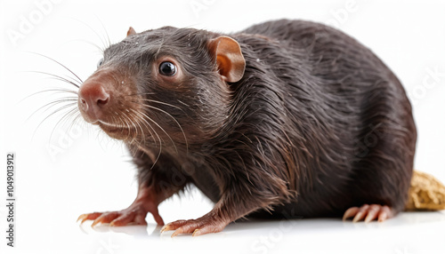 Mole on white background isolated photo