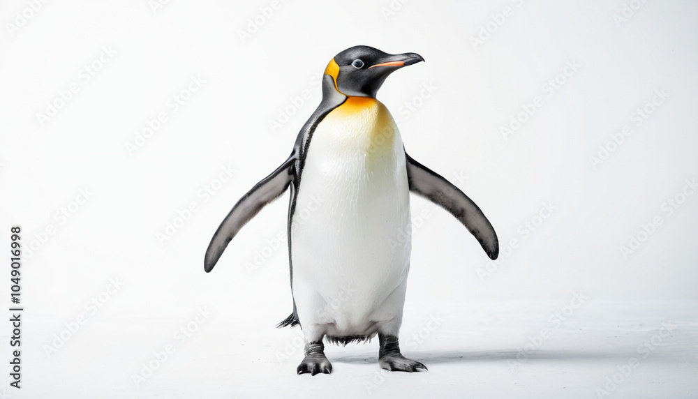 Fototapeta premium Penguin on white background isolated