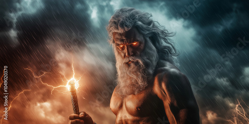 A Thunderous Legend: Zeus, His Mighty Thunderbolt, and His Role as Protector and Punisher of Mortals
