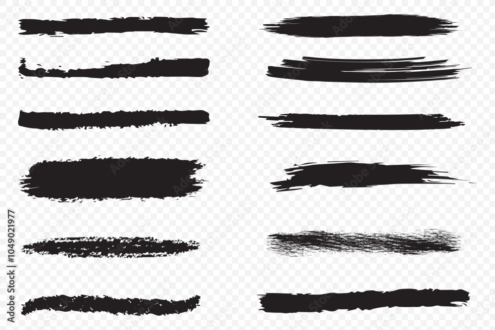 Collection of black paint, ink brush strokes, brushes, lines, grungy. Dirty artistic design elements, boxes, frames. Vector illustration. Isolated on white background. Freehand drawing. EPS 10. Collection of black paint, ink brush strokes, brushes, lines, grungy. Dirty artistic design elements, boxes, frames. Vector illustration. Isolated on white background. Freehand drawing. EPS 10.