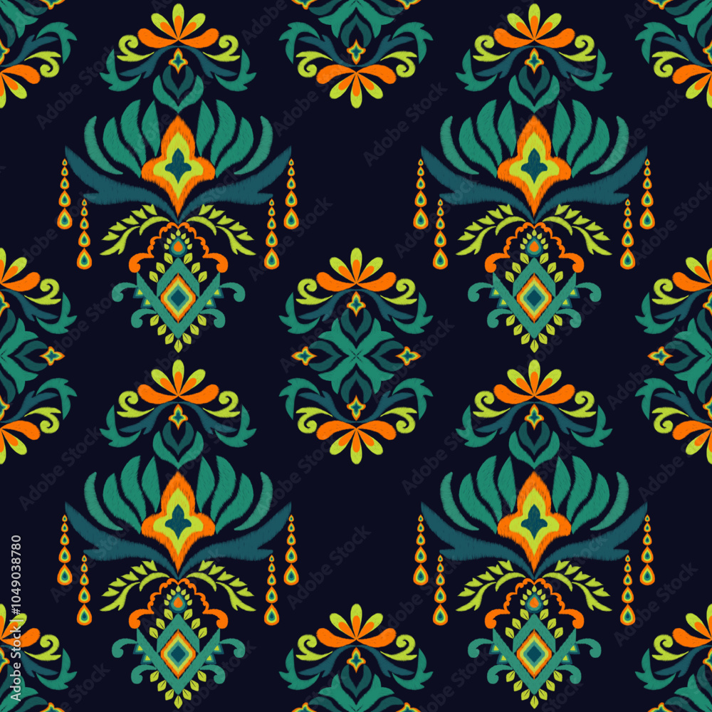 Motif Textile pattern design, Ethnic Ikat, striped, Native traditional, decor hand made artwork, frame, gift card, wallpaper, women cloth ornament, vector, abstract border, rug, ethnic illustration Motif Textile pattern design, Ethnic Ikat, striped, Native traditional, decor hand made artwork, frame, gift card, wallpaper, women cloth ornament, vector, abstract border, rug, ethnic illustration