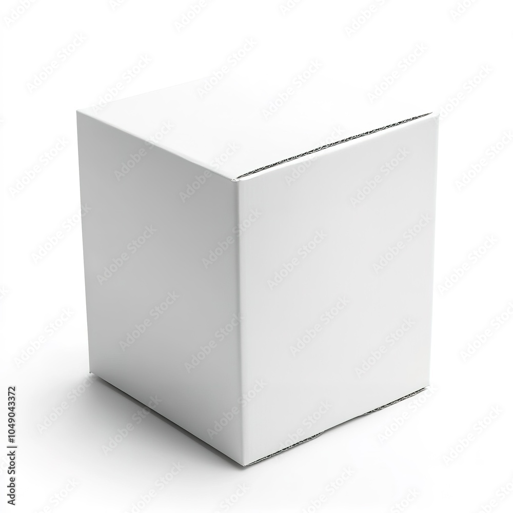 Pink and white cardboard box mockup isolated on white background. Gift concept Pink and white cardboard box mockup isolated on white background. Gift concept