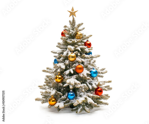 Christmas Tree isolated on white background