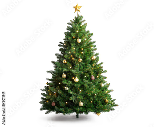 Christmas Tree isolated on white background