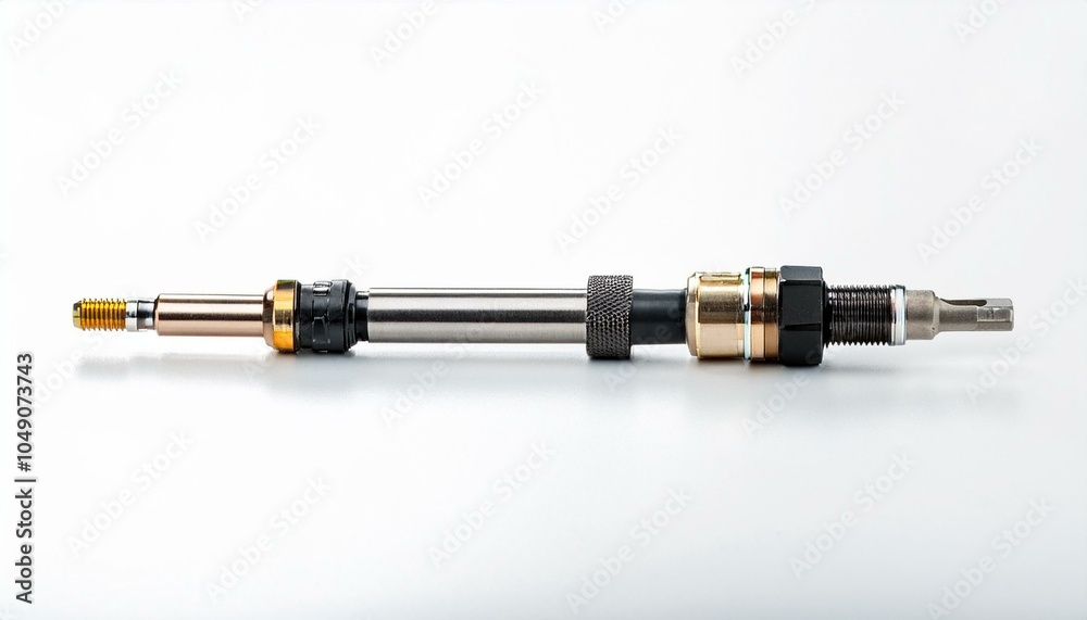 Metal drill bit isolated on white Metal drill bit isolated on white