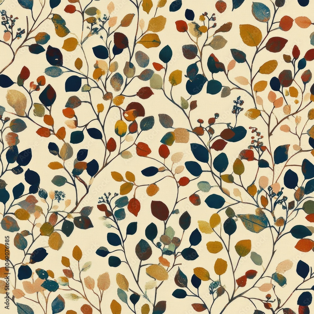 Leaf and Berry Pattern Leaf and Berry Pattern