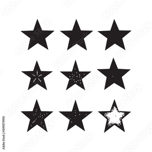 set of stars vector