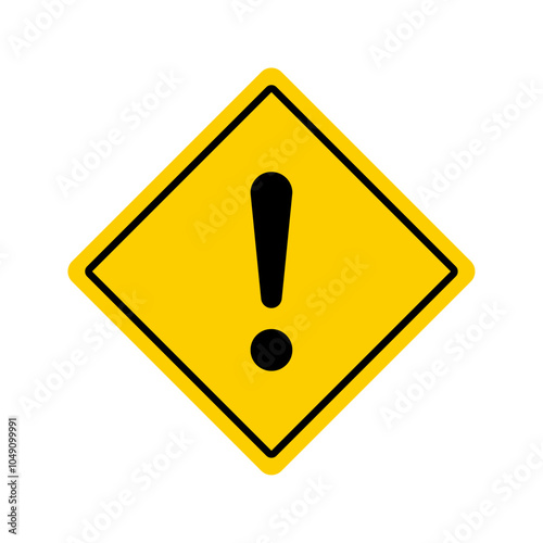 Warning rhombus sign